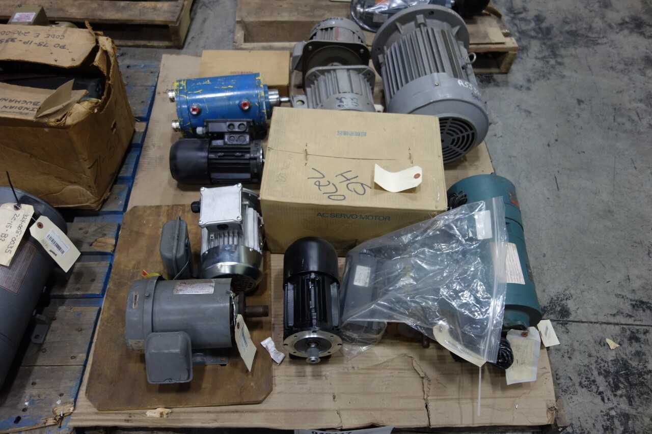 4 PALLETS OF ASSORTED MOTORS - ELECTRIC MOTORS