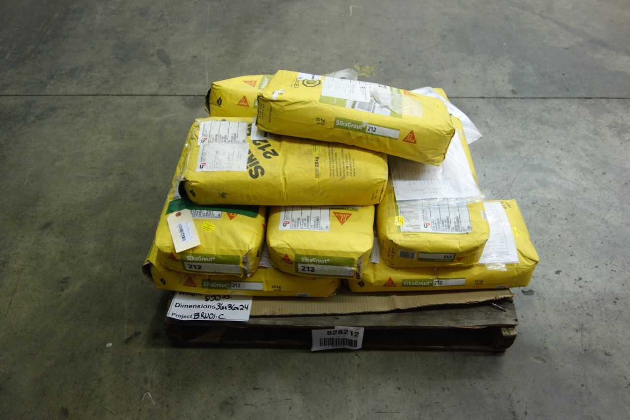 PALLET OF 212 SIKA GROUT - LIGHTING