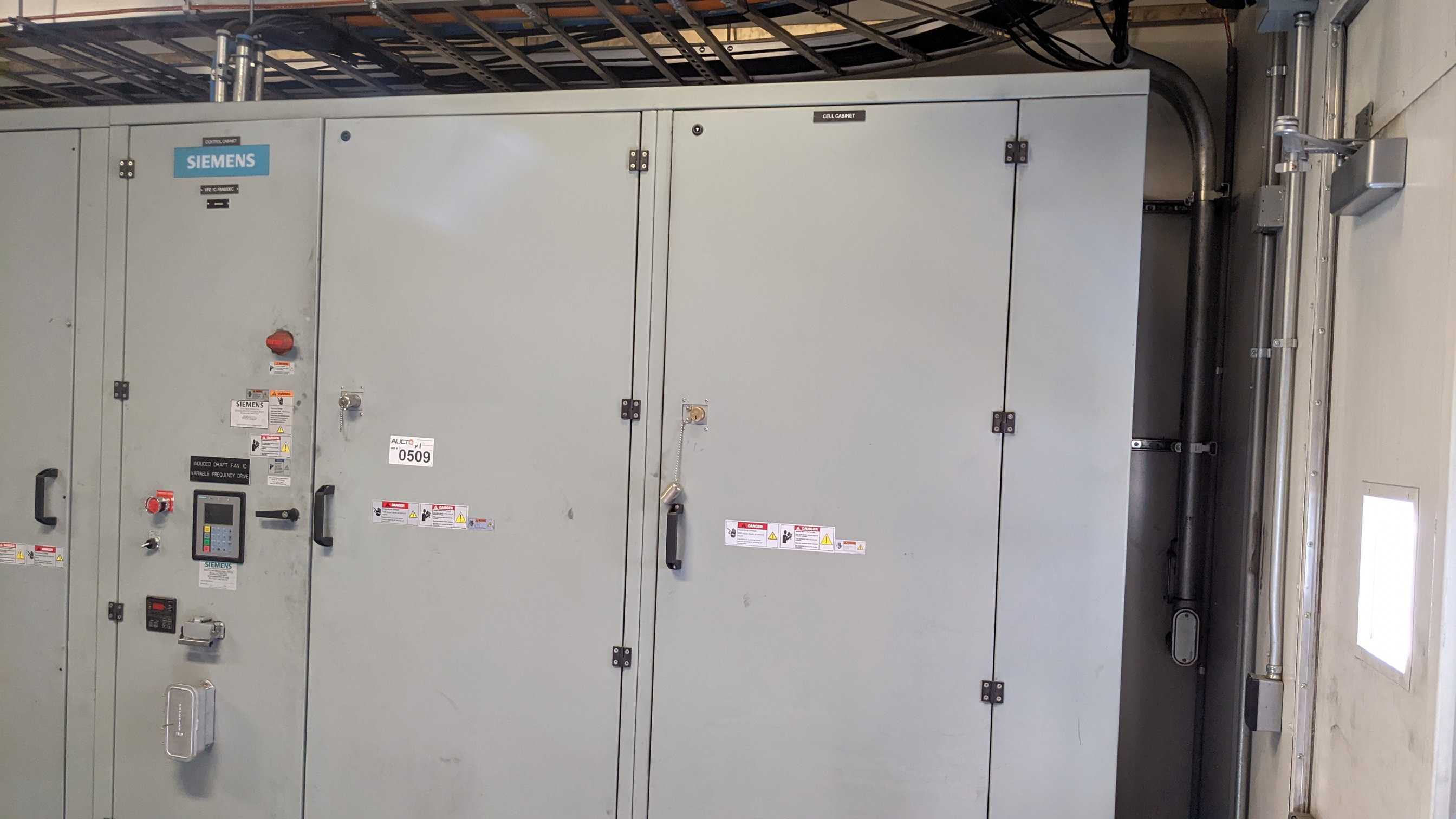 SIEMENS VFD 3 DOOR CONTROL CABINET - AUTOMATION & CONTROLS