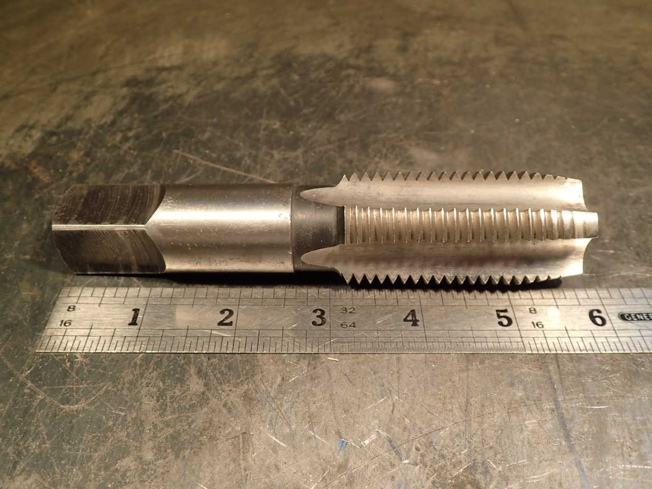 1-1/4" -8 NS Hand Thread Tap: GH-4, HS, 2-1/2" Long Flutes, 5-3/4" OAL, Poland - MACHINE TOOLING