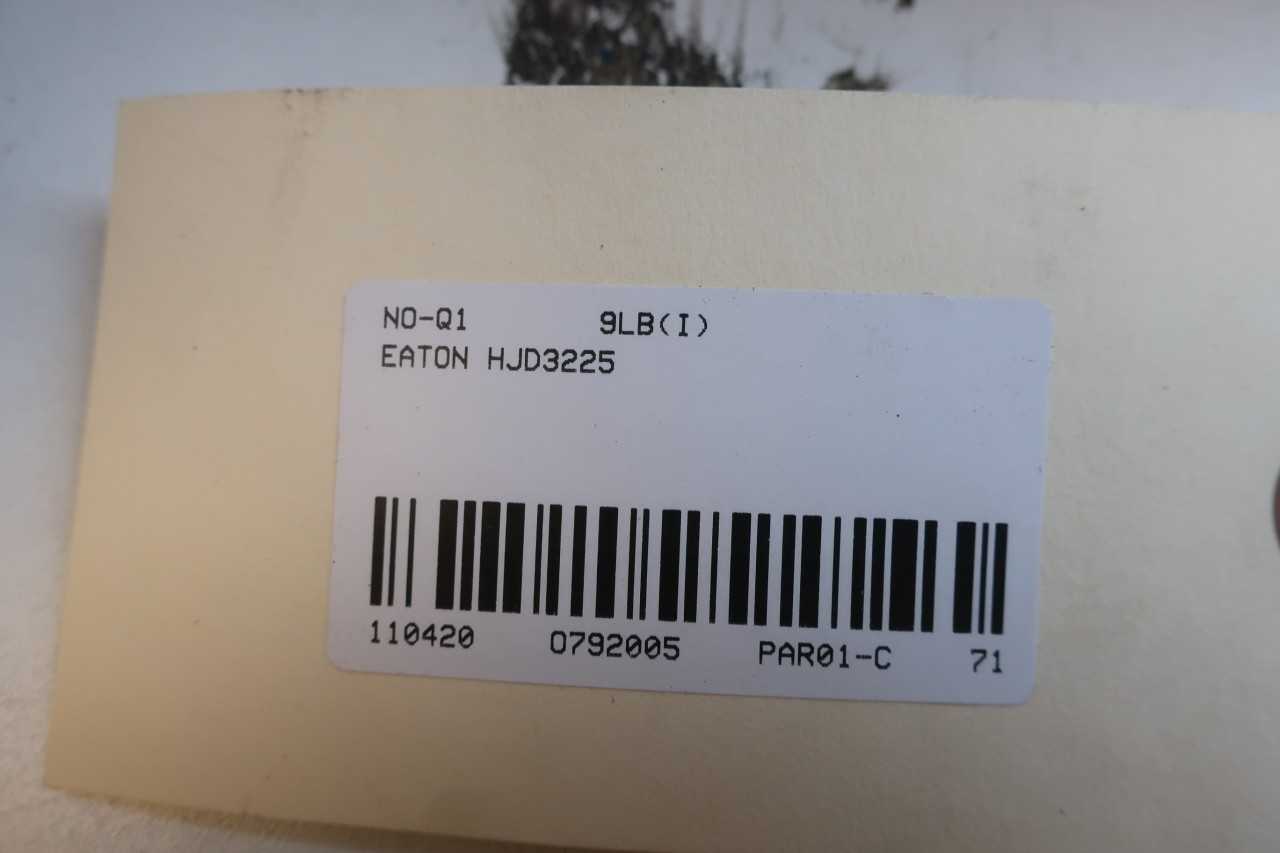 EATON HJD3225 3P 225A AMP 600VAC CIRCUIT BREAKER - CIRCUIT BREAKERS