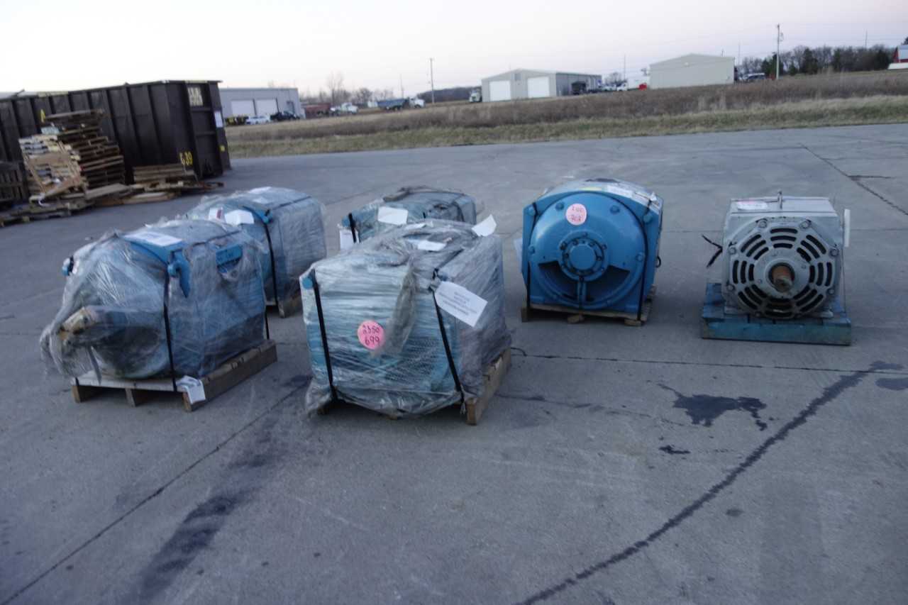 LOT OF 6 ASSORTED ELECTRICAL MOTORS - ELECTRIC MOTORS