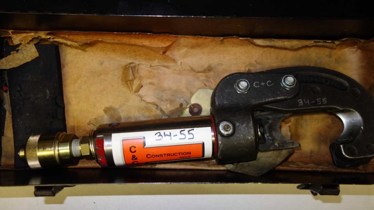 BURNDY YCC-13 HYDRAULIC CABLE CUTTER - ELECTRIC POWER TOOLS