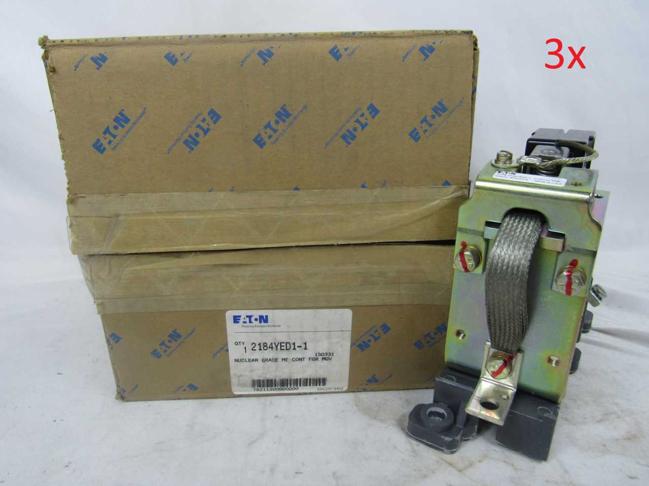 Lot of Quantity 3x 2184YED1-1 Nuclear Contactors - CONTACTORS