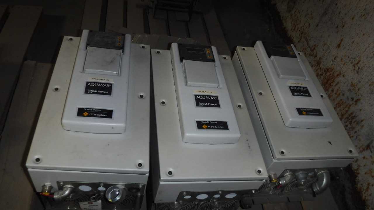 Lot of Three 40 HP Aquavar Reduced Voltage Starters - MISCELLANEOUS