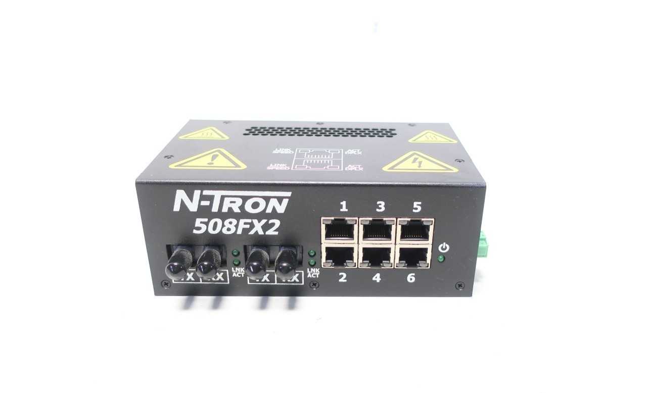 N-TRON 508FX2-ST ETHERNET SWITCH 6PORT 10-30V-DC 1A AMP - INDUSTRIAL PARTS