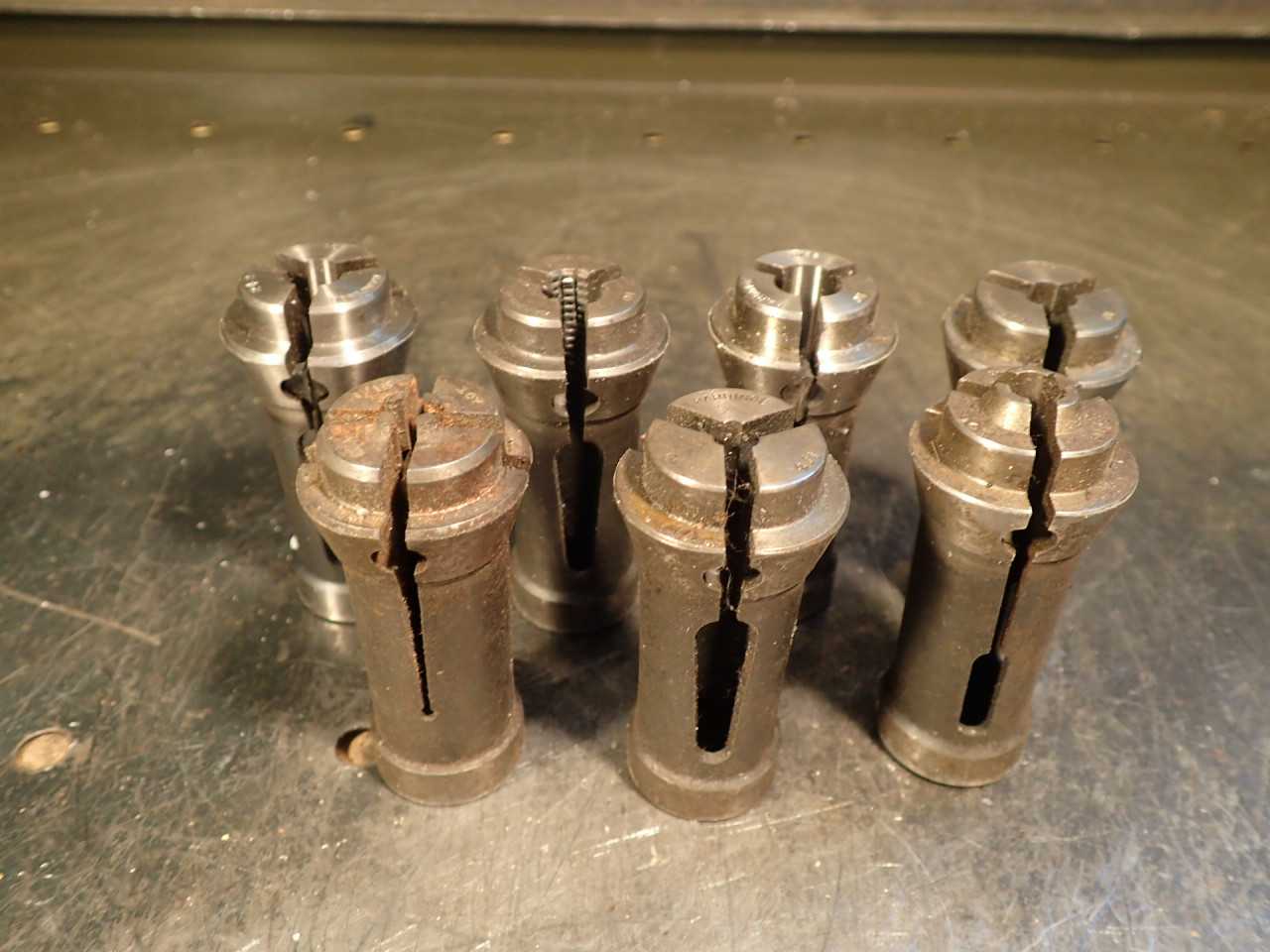 7 Piece Lot of Hardinge Collets: #10 & 10Y Brown & Sharpe Automatic Lathe - MACHINING ACCESSORIES & TOOLING