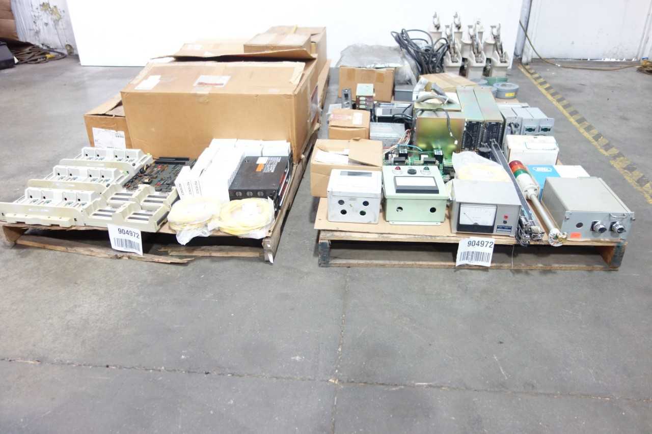4 PALLETS OF ASSORTED ELECTRICAL AND AUTOMATION - ELECTRICAL COMPONENTS