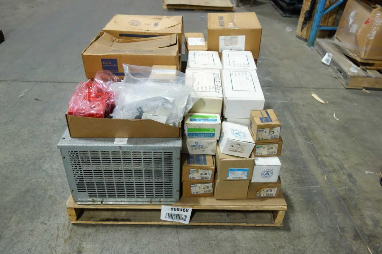 PALLET OF ASSORTED ELECTRICAL - ELECTRICAL COMPONENTS